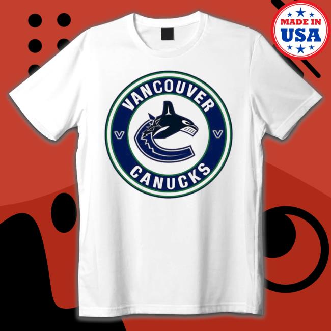 Round Blue Logo Vancouver Canucks Shirt