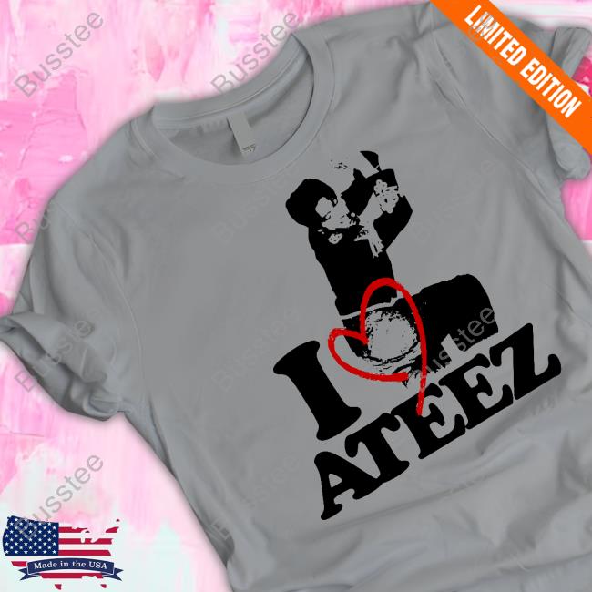 Brainrot Merch Wooyoung I Heart Ateez Hoodie