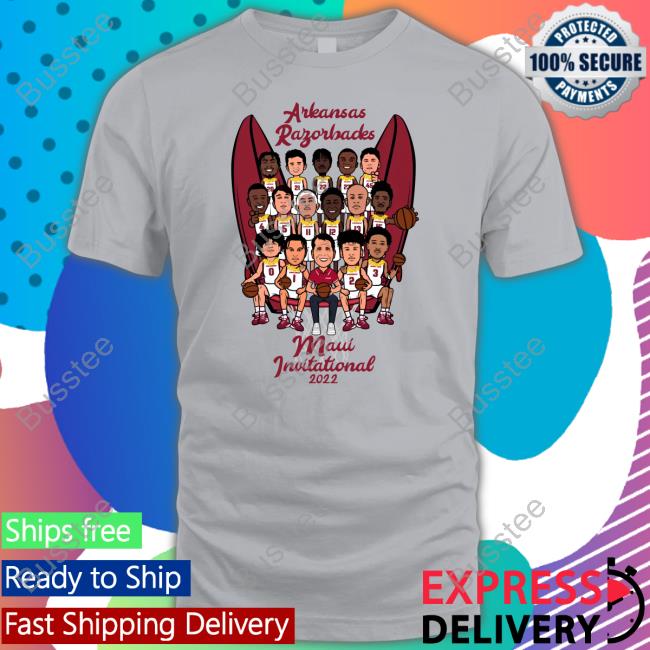 Arkansas Razorbacks Maui Invitational 2022 T Shirt Eric Musselman Arkansas Razorbacks Maui Invitational 2022 T Shirts