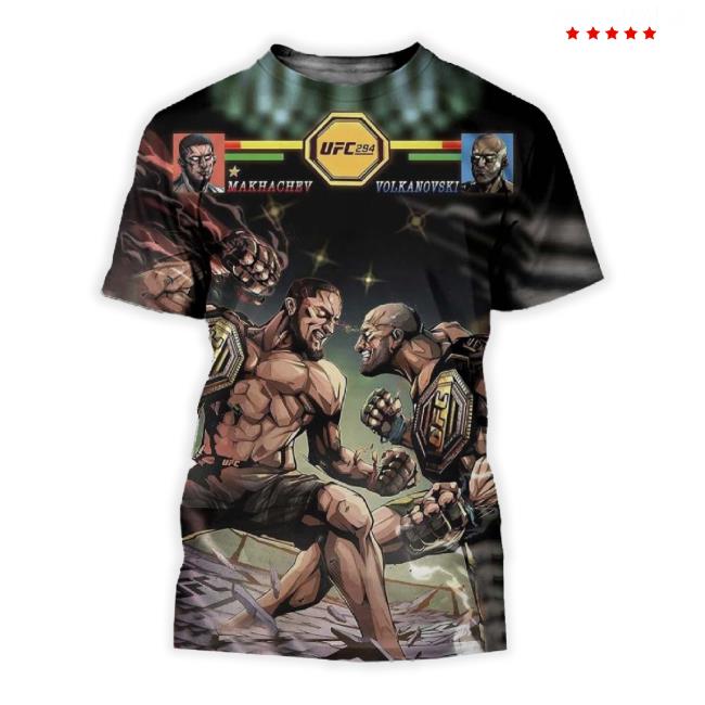 Ufc 294 Makhachev Vs Volkanovski 2 Live Fight Poster All Over Print Unisex Sweatshirt