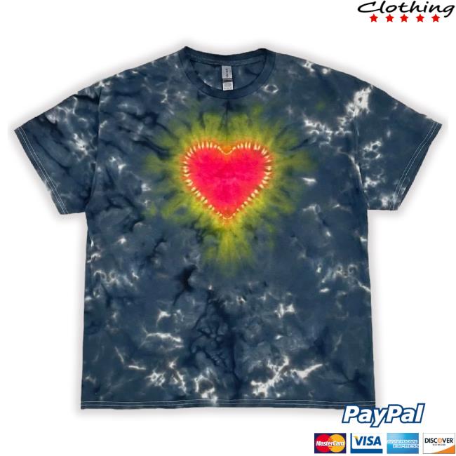 Official Radiant Heart Tie Dye Hoodie Sweatshirt