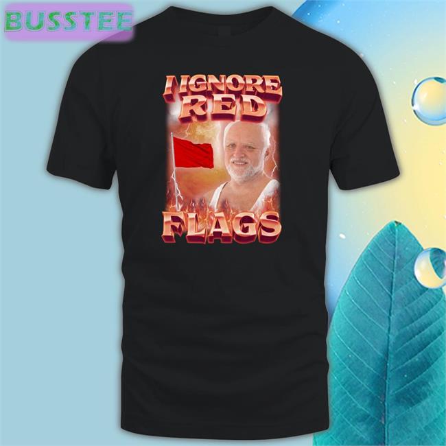 Swag Stimulus I Ignore Red Flags Black Hoodie