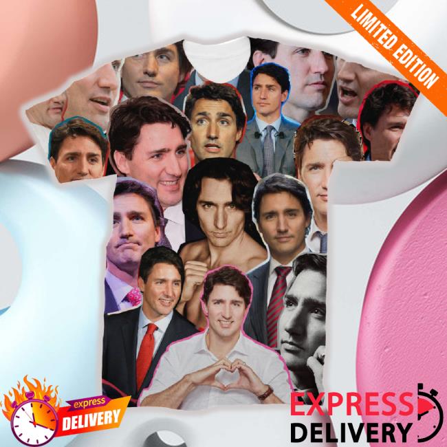 Justin Trudeau 3D Collage Face Shirts
