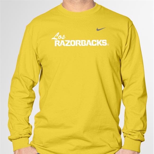 Eric Musselman Wearing Los Razorbacks Hoodied Sweatshirt