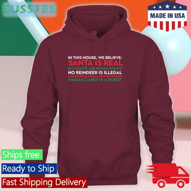 In This House Christmas Tee Shirt