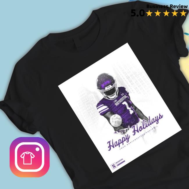 Tcu Horned Frogs Happy Holidays From Northwestern Football Hooded Sweatshirt