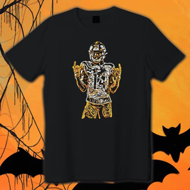 Black & Gold George Pickens Pittsburgh Steelers T-Shirt Black & Gold George Pickens Pittsburgh Steelers Crewneck Sweatshirt