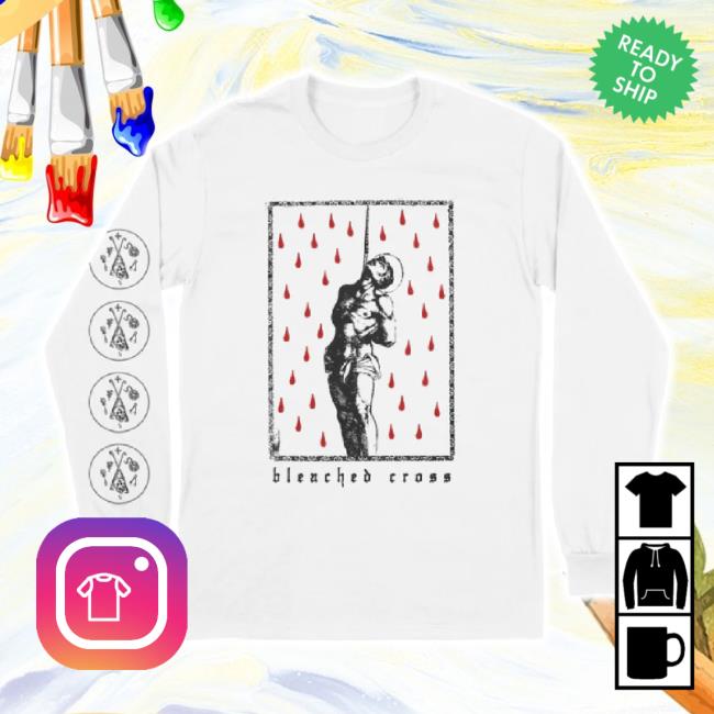 Trending Deathwish Inc Merch Store Bleached Cross "Last Embrace" White Tee Deathwishinc Shop