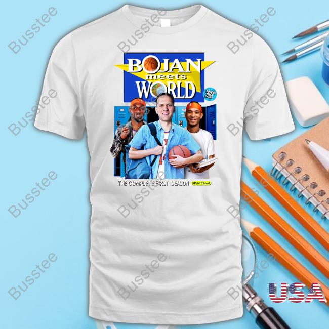 Bocker Back Pages Bojan Meets World The Complete First Season 3 Point Threat Hoodie Sweatshirt