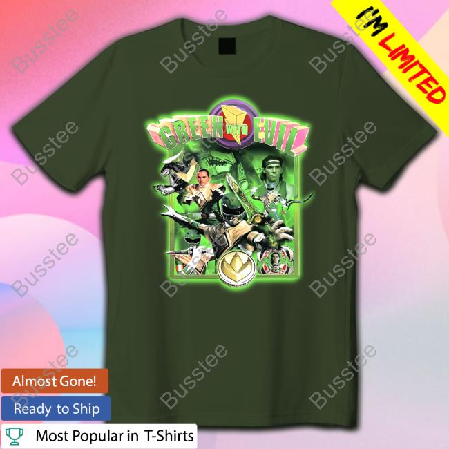 Green With Evil Mighty Morphin Power Rangers Tee Tyt Attyre Shop