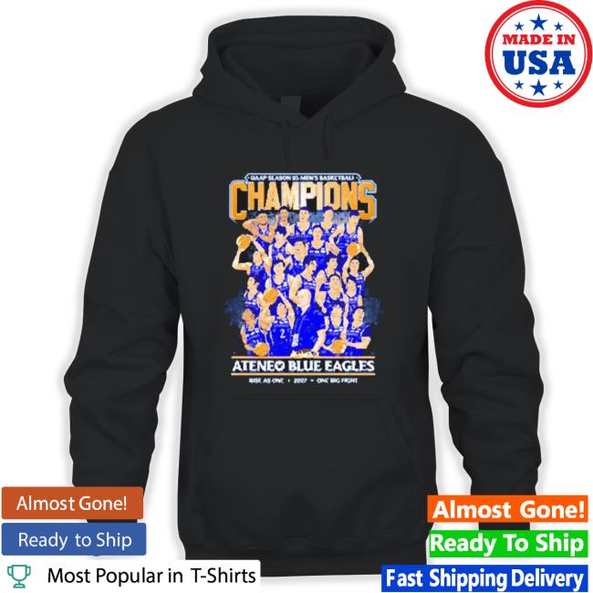 Ateneo Blue Eagles Uaap Season 85 Men’S Basketball Champions 2022 Shirt