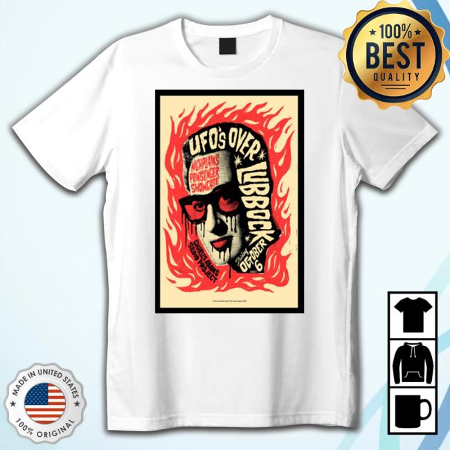 Official Ufos Over Lubbock High Plains Printslinger Showcase October 6 2023 Tee