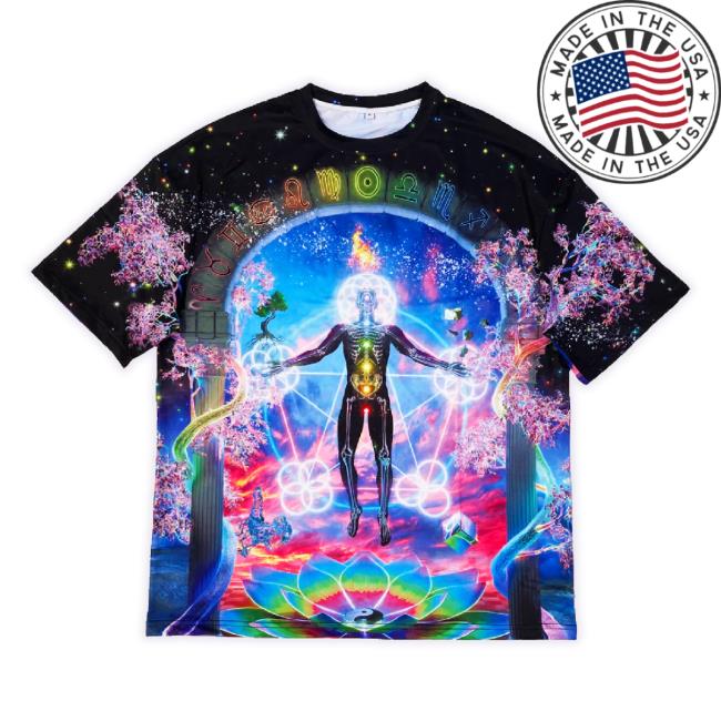 Official Griz Merch Store Rainbow Brain All-Over-Print Album Tee Mynameisgriz Shop