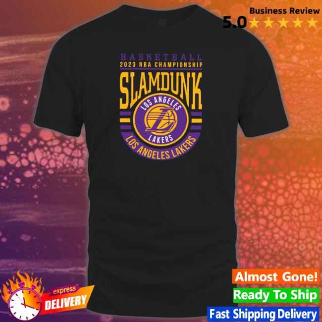 2023 Championship Slamdunk Los Angeles Lakers Basketball Logo Crewneck Sweatshirt