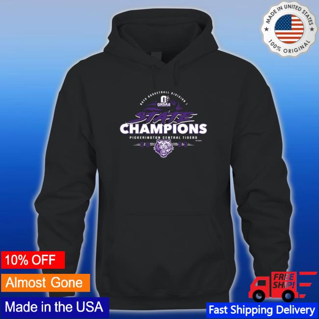 Pickerington Central Tigers 2022 Ohsaa Boys Basketball Division I State Champions Hooded Sweatshirt
