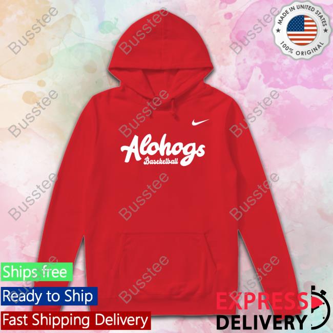 Officially Maui Razorbacks Alohogs Basketball Hoodie Sweatshirt Alohogs Basketball Long Sleeve