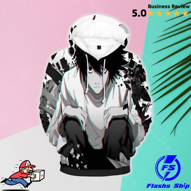 Anime Mystery Death Note L Lawliet Aop Hoodie Sweatshirt Jacket