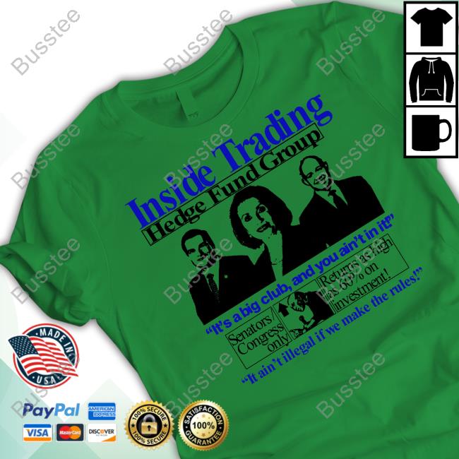 Official Inside Trading Hedge Fund Group T-Shirt