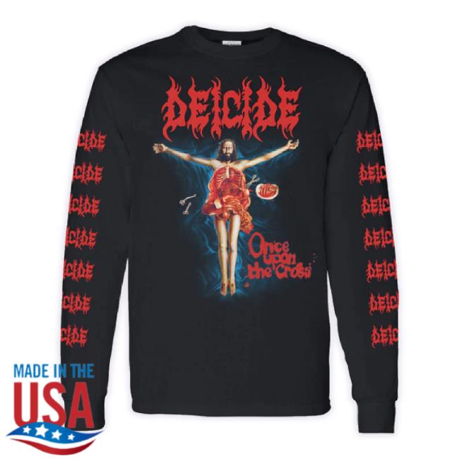 Official Jsrdirect Merch Store Deicide Uncensored Once Upon The Cross Long Sleeve Tee Jsrdirect Shop