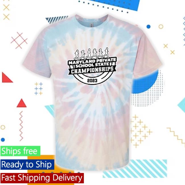Trending 2023 Maryland Private School State Championships Tie Dye Sweater Desert Rainbow
