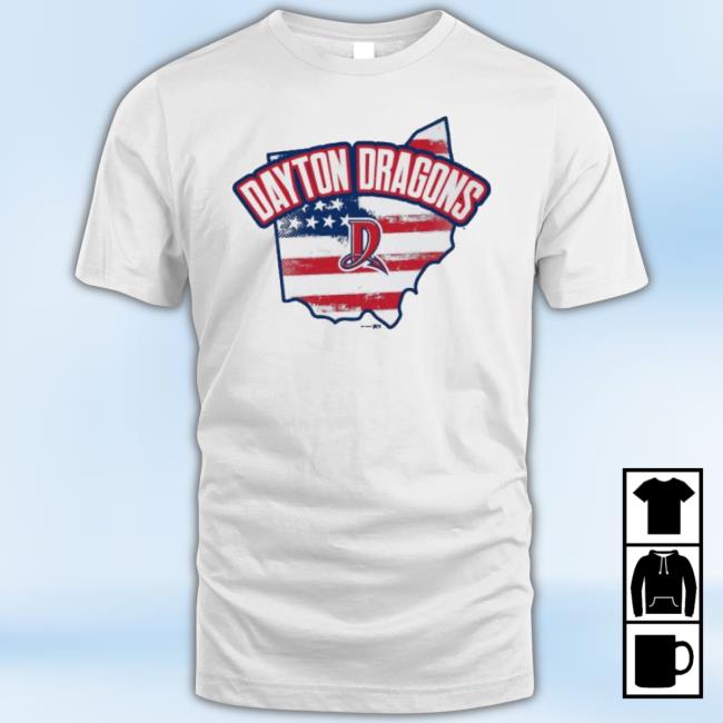 Dayton Dragons American Flag 2023 shirt