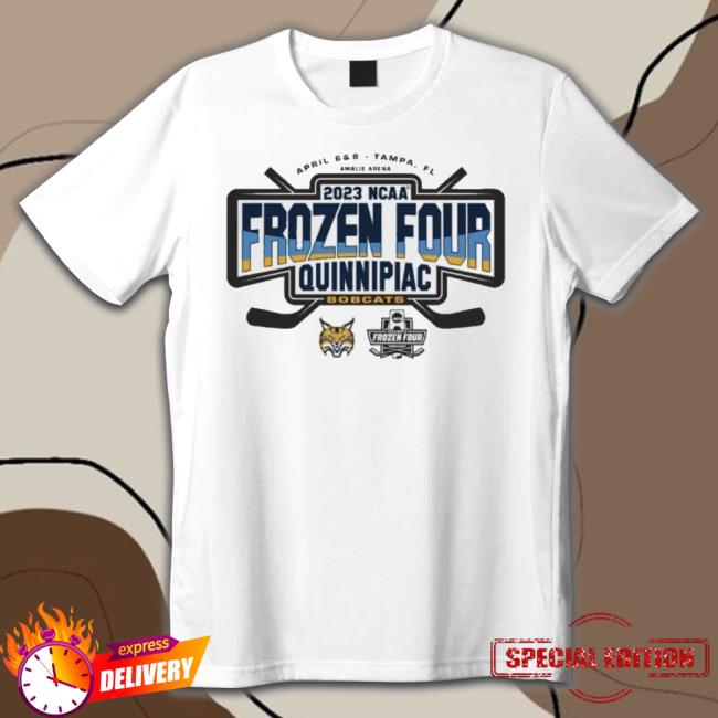 Quinnipiac University Bobcats 2023 Ncaa Men’S Hockey Frozen Four Championship Shirt