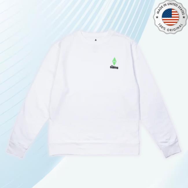 Official Shop Thesims The Sims™ Embroidered Crewneck T-Shirt Thesims Merch Store