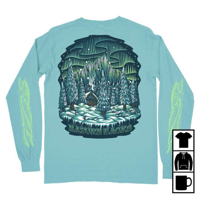 Official Nature Backs Merch Store Aurora Popover Sweatshirt Chalky Mint NatureBacks Apparel Clothing Shop