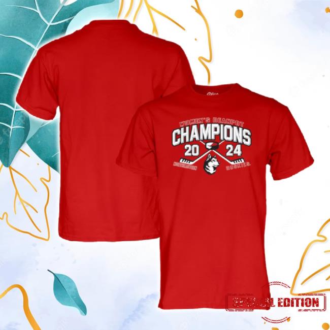 Official Northeastern Huskies Blue 84 Unisex 2024 Beanpot Women's Hockey Tournament Champions Long Sleeve Tee - Red