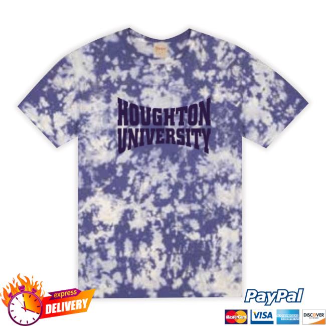 Houghton University Purple Bleach Long Sleeve Tee