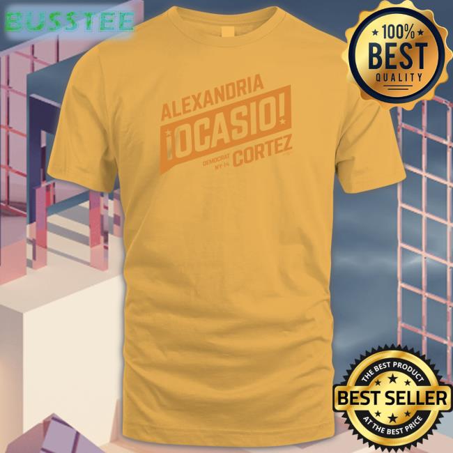 Gold Alexandria Ocasio Democrat Ny-14 Cortez Sweatshirt Official Aoc Shop