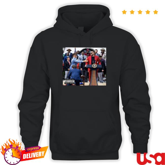 Patrick Mahomes And Travis Kelce On White House Podium Speech shirt, hoodie, tank top, sweater and long sleeve t-shirt