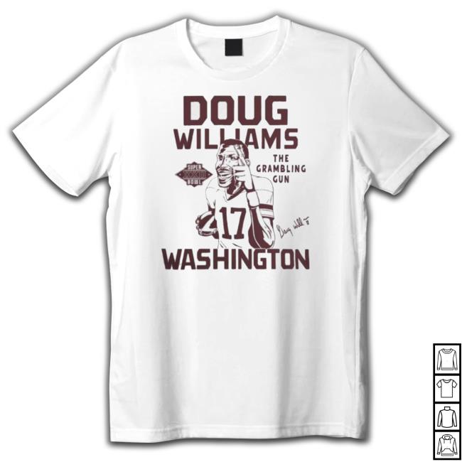 Washington Commanders Doug Williams The Grambling Gun Signature Crewneck Sweatshirt