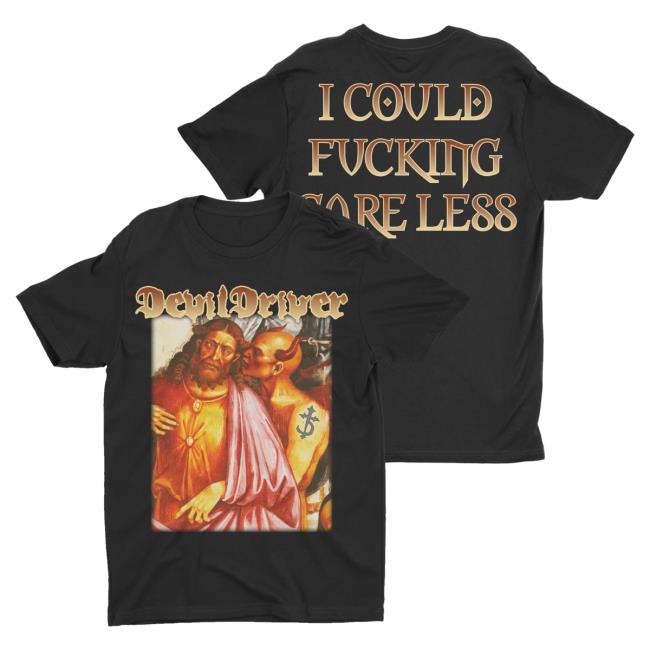 Official Night Shift Merch Store Devildriver - Care Less Jesus T Shirt NightShiftMerch