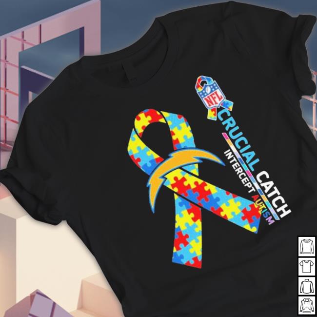 Los Angeles Chargers Crucial Catch Intercept Autism Sweater