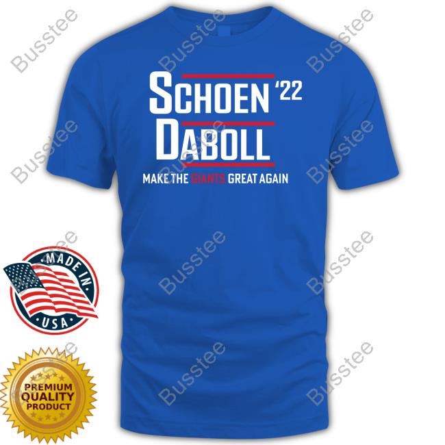 Joe Ruback Wearing Schoen Daboll '22 Make The Giants Great Man Long Sleeve Tee Shirt