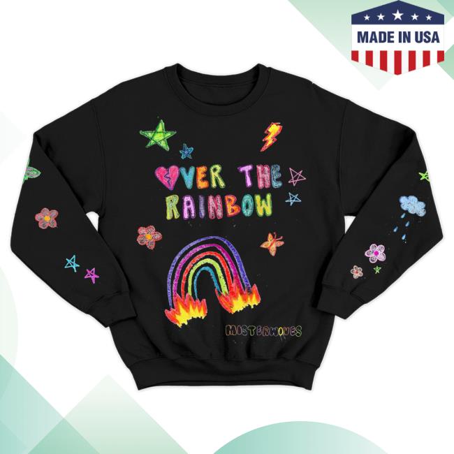 Official MisterWives Merch Store MisterWives Over The Rainbow Black Sweatshirts