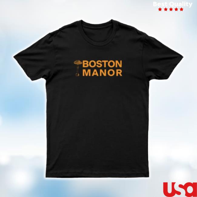 Official Boston Manor Merch Store Mushroom Black Shirts Boston Manor Bandtshirts Shop