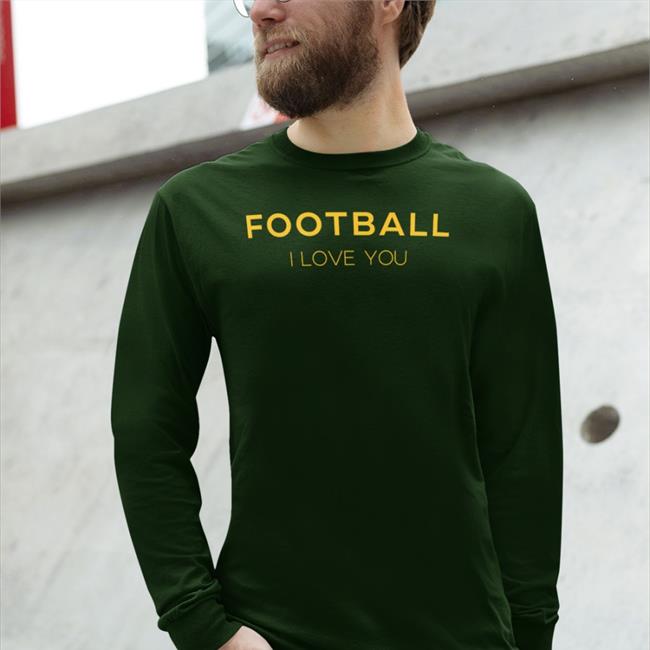Stephanie Copley Football I Love You Sweatshirt Pink