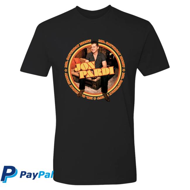 Official Merch Bar Jon Pardi Mr. Saturday Night New Shirt Black MerchBar