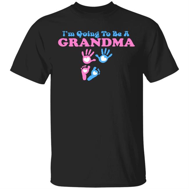 I'm Going To Be A Grandma Grandchild Baby Tie Dye Hoodie