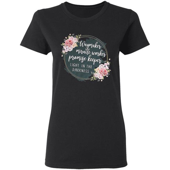 Waymaker miracle worker promise keeper light floral hoodie Waymaker miracle worker promise keeper light floral hoodie