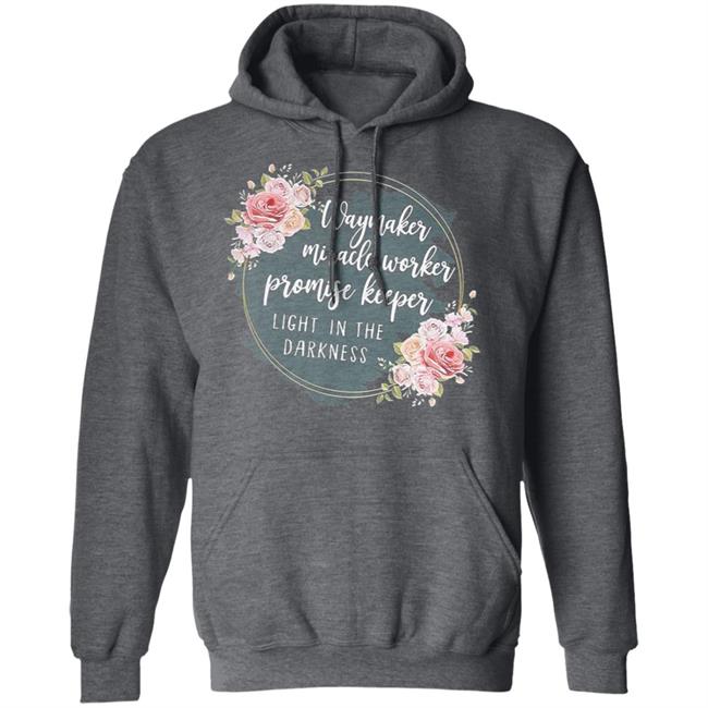Waymaker miracle worker promise keeper light floral hoodie Waymaker miracle worker promise keeper light floral hoodie