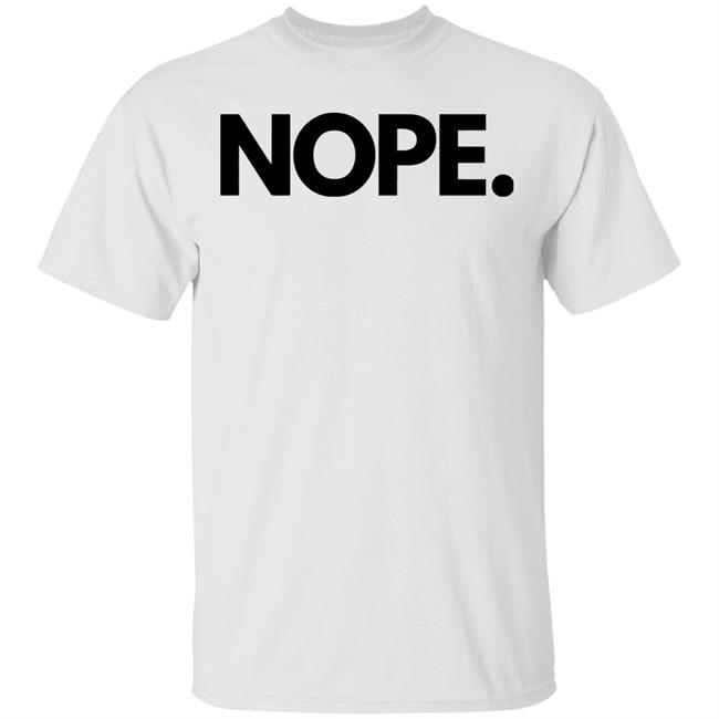 nope shirt white hoodie sweatshirt