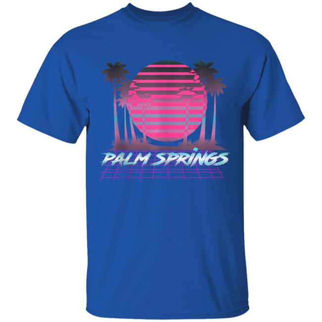 Palm Springs CA Vintage Retro 80s Vaporware Sunset Palm Tree Tank Top t shirt Palm Springs CA Vintage Retro 80s Vaporware Sunset Palm Tree Tank Top t shirt