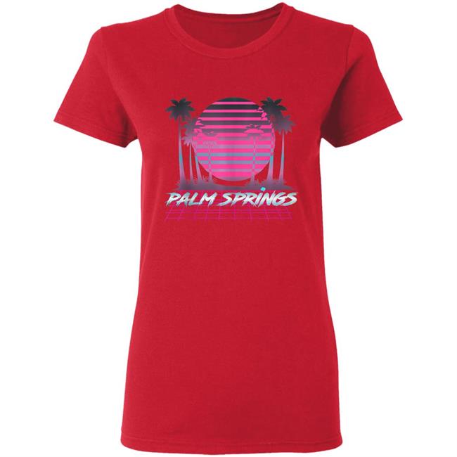 Palm Springs CA Vintage Retro 80s Vaporware Sunset Palm Tree Tank Top t shirt Palm Springs CA Vintage Retro 80s Vaporware Sunset Palm Tree Tank Top t shirt
