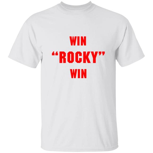 The Blue "Win Rocky, Win" Shirt