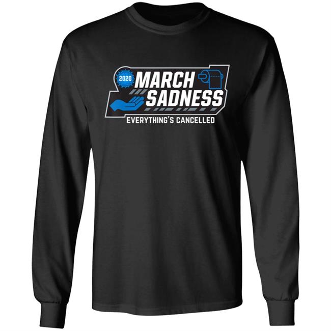 March Sadness Everythings Cancelled Parody Funny Basketball T-Shirt March Sadness Everythings Cancelled Parody Funny Basketball T-Shirt