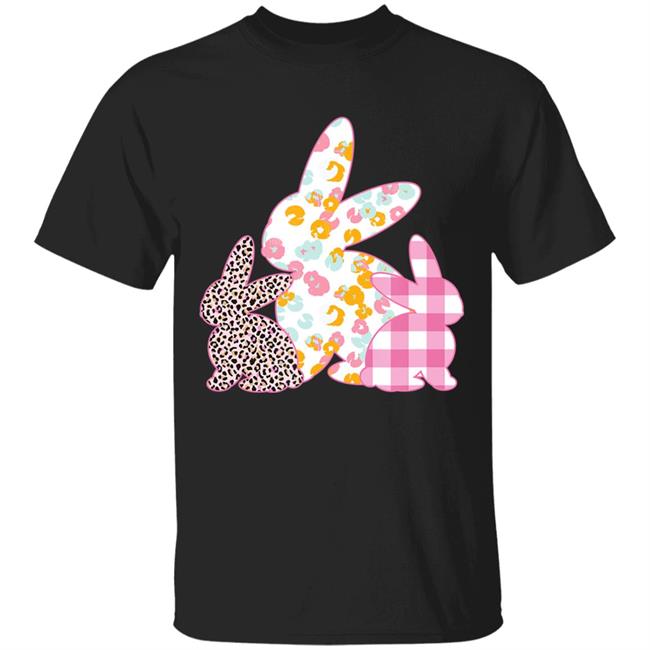 Easter s women girls easter bunny plaid leopard hoodie