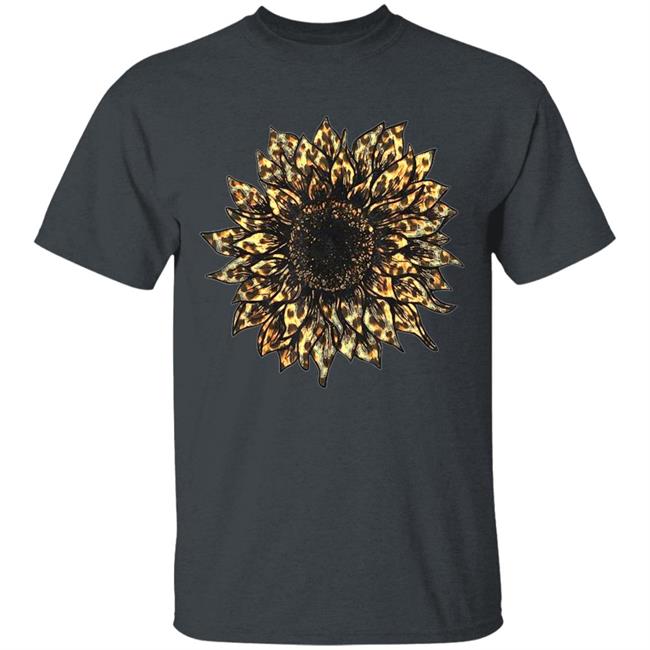 Cool Cheetah Leopard Print Sunflower Tshirt for Women Girls T-Shirt Cool Cheetah Leopard Print Sunflower Tshirt for Women Girls T-Shirt